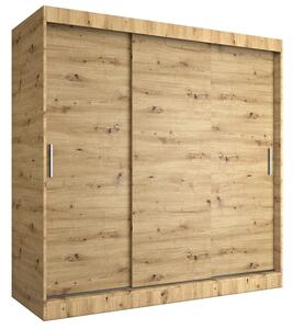 Szafa przesuwna 200 cm dąb artisan P0-L24