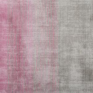 Dywan z wiskozy do salonu 160 x 230 cm efekt ombre różowo-szary Ercis Beliani