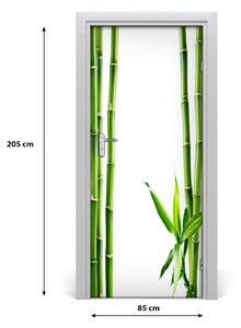 Naklejka samoprzylepna okleina na drzwi Bambus