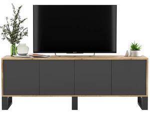 Szafka rtv dąb wotan + grafit M6-T50