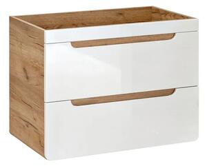 Szafka wisząca pod umywalkę z szufladami z szufladami 60 cm C7-H06