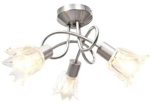 Szklana elegancka lampa sufitowa - 3X EX205 K8-L64