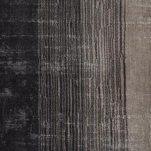 Dywan chodnik wiskozowy kwadratowy 200x200 cm ręcznie tkany czarno-szary Ercis Beliani