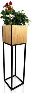 Kwietnik LOFT FIORINO dąb 22x22x80 cm