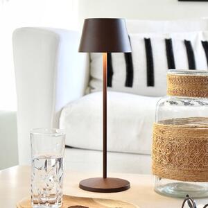 LOOM DESIGN Lampa tarasowa LED Modi, corten możliwość ściemniania, brązowy / rdzawy, salon / jadalnia, aluminium, nowoczesny