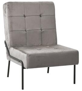 Fotel, 65x79x87 cm, jasnoszary, obity aksamitem