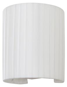 Lampa Ścienna Lindby, Virelle, ściemnialny, biały, salon, tkanina | tekstylia