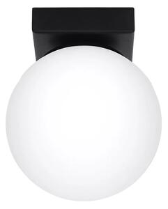 Czarna lampa sufitowa z okrągłym kloszem - A163 B9-D90