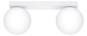Biała lampa sufitowa z podwójnym kloszem - A164 E7-S81