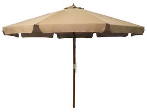 Okrągły parasol ogrodowy taupe T4-W93