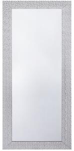 Nowoczesne lustro wiszące ścienne prostokątne 50 x 130 cm srebrne Mervent Beliani