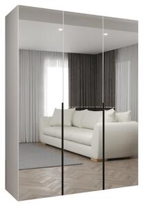 Szafa uchylna otwierana Alicante 3 150 wys. 202 cm biaÅy + u. czarny