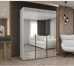 Szafa uchylna otwierana Alicante 3 150 wys. 202 cm biaÅy + u. czarny