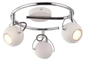 Biała lampa reflektorowa na okrągłym ramieniu - 3X S983 W8-F95
