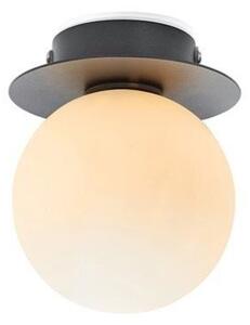 Czarno-biała lampa sufitowa ze szklanym kloszem ø 10 cm Mini – Markslöjd