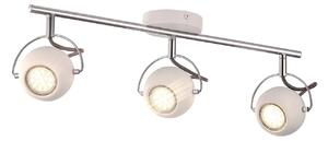 Biała potrójna lampa sufitowa z reflektorami - 4X S982 L2-A96