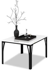 Stolik kawowy w stylu loft czarny + biały T0-S49