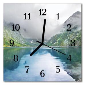 Zegar ścienny kwadrat Jezioro górskie