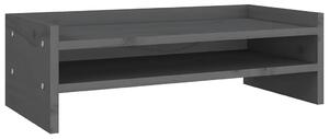 Szara sosnowa podstawka pod monitor H4-B99