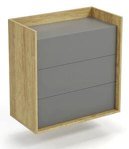 Komoda modułowa hikora + szary przykurzony M9-P06