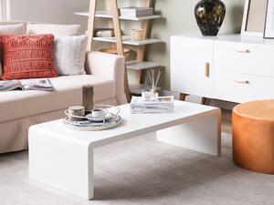 Nowoczesny stolik kawowy biały prostokątny salon minimalistyczny Milwaukee Beliani