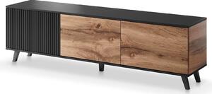 Nowoczesna szafka pod telewizor z lamelami N8-T38