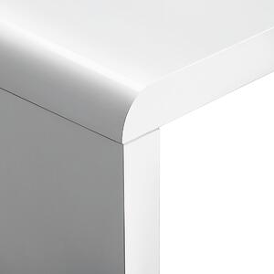 Nowoczesny stolik kawowy biały prostokątny salon minimalistyczny Milwaukee Beliani