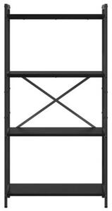 Półka na książki czarny dąb 60 x 30 x 120 cm