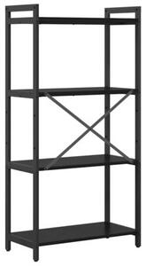 Półka na książki czarny dąb 60 x 30 x 120 cm