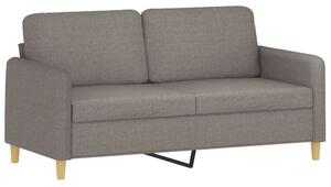 Sofa 2-osobowa, kolor taupe, 140 cm, tapicerowana tkaninÄ