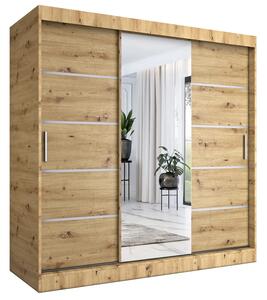 Szafa przesuwna 200 cm dąb artisan K7-K68