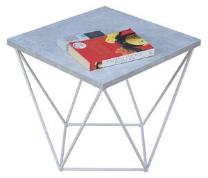 Minimalistyczny stolik kawowy beton + biały T9-Z06