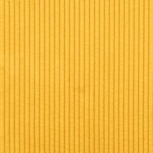 Nowoczesna sofa w ksztaÅcie u z sztruksowym obiciem - jasnoÅ¼Ã³Åta, 4 miejsca
