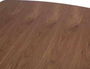 Prostokątny stół do jadalni 150 x 90 cm styl retro ciemne drewno Iris Beliani