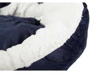 Pluszowe legowisko dla psa/kota PAWNEST 60 cm, niebieskie