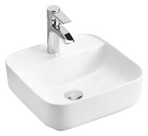 Biała ceramiczna umywalka nablatowa N1-Z61