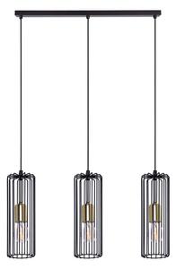 Czarno-złota druciana lampa wisząca nad stół - S775 W4-P32