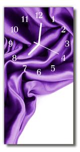 Zegar Szklany Pionowy Aksamit purpurowy