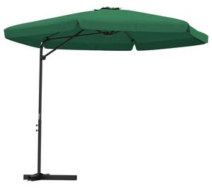 Parasol ogrodowy na stalowym słupku, 300 cm, zielony