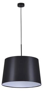 Czarna lampa wisząca z klasycznym abażurem W9-Z53