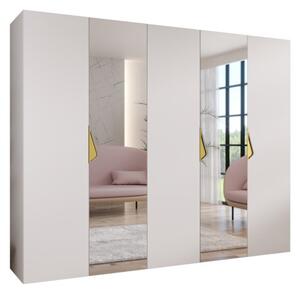 Szafa uchylna otwierana Sandi 2 250 wys. 202 cm biaÅy + u. zÅoty