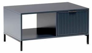 Granatowy stolik kawowy z lamelami C5-Z02