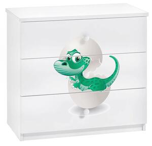 Komoda dziecięca z szufladami dino W0-W27