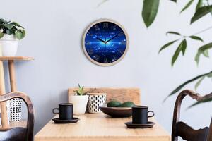 Trójwymiarowe tło Zegar na ścianę drewniany Trójwymiarowe tło