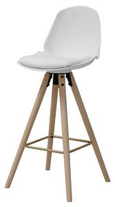 Nowoczesne krzesło barowe do kuchni Białe FIMOS