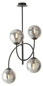 Nowoczesna lampa sufitowa z grafitowymi kloszami - 17X D116 L2-T11