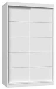 Biała Szafa Przesuwna Ze Szprosami 120 Cm K1-N62