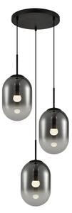 Okrągła czarna lampa wisząca - K399 Z6-P04