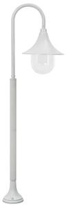 Biała pojedyncza lampa ogrodowa stojąca - A464 N1-F54