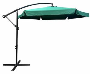 Ciemnozielony parasol do ogrodu z korbką C1-N81